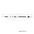 thumbnail image 2 of Cable Chicote Embrague CAHSA Compatible Con Isuzu Amigo 2.3L 1989 1990 1991, 2 of 6