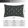 thumbnail image 2 of Bingfone Gold Snowflake Christmas Tree for Double-Sided Plush Throw Pillow Cover, Pillow Protector with Hidden Zipper, Cushion Protector Home Decoration (Without Pillow Core)-14"x20", 2 of 6