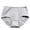 Gray, variant on Mid-Waist Menstrual Underwear for Women, Plus Size Period Panties with Extended Leak-Proof Lining, Breathable Cotton Hygiene Briefs for Heavy Flow Black L