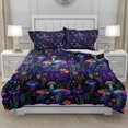 thumbnail image 2 of TeasBank 3D Printed Colorful Jellyfish Comforter Cover for Adult Luminous Jellyfish Full Duvet Cover Set Marine Life Bedspread Cover 1 Quilt Cover With 2 Pillow Cases(No Comforter), 2 of 4