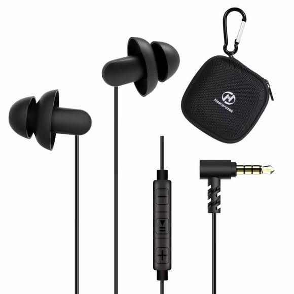 Auriculares para dormir Hearprotek Ultra Soft Silicone con control de volumen