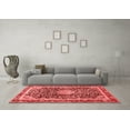 thumbnail image 3 of Ahgly Company Indoor Round Medallion Red Traditional Area Rugs, 7' Round, 3 of 4