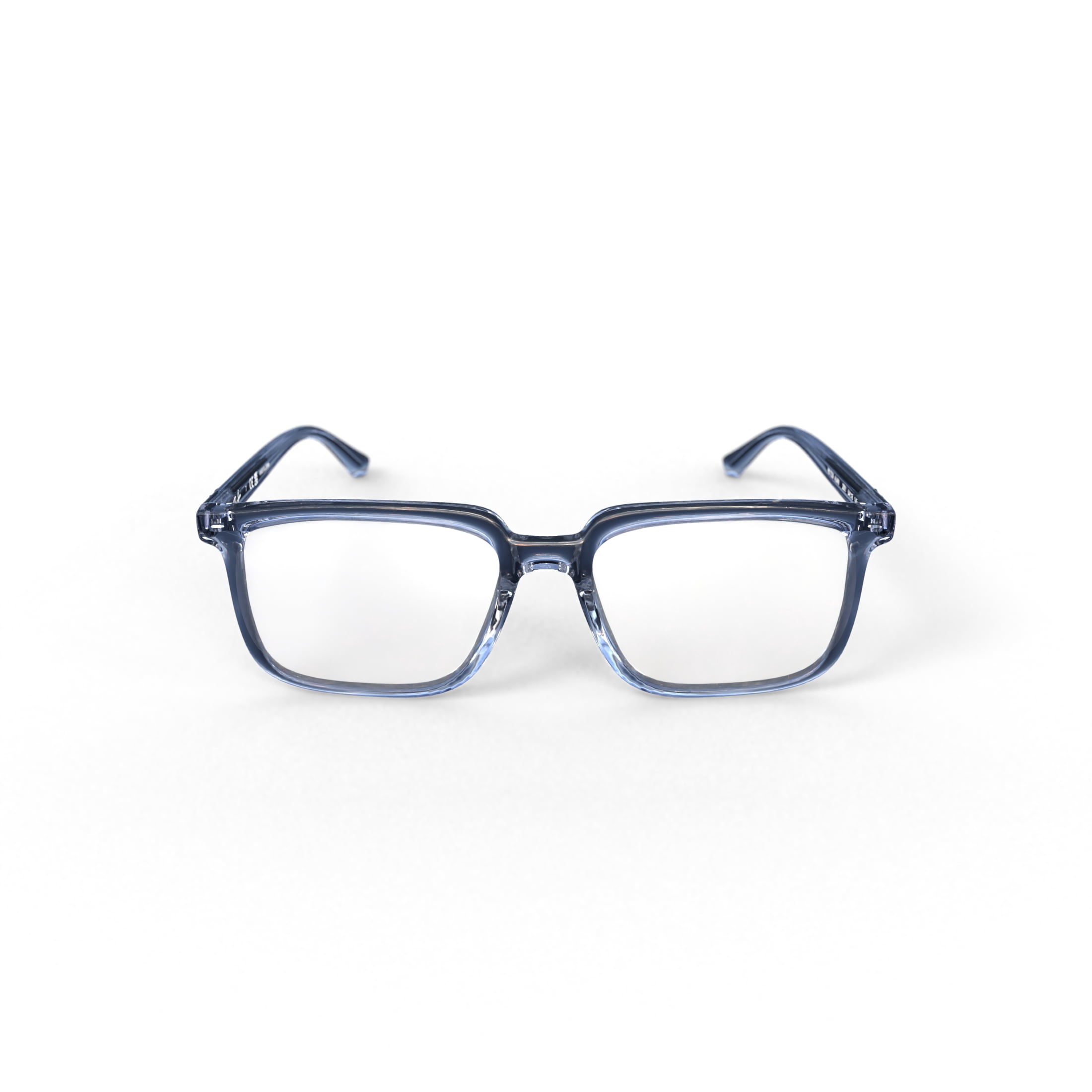 Ray-Ban Unisex Size 54 Rectangular Alain Optics Prescription Eyeglasses with Case, Transparent