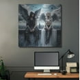 thumbnail image 5 of Luxe Metal Art 'Date Night' by Rey Klimt Metal Wall Art, 36" x 36", 5 of 9