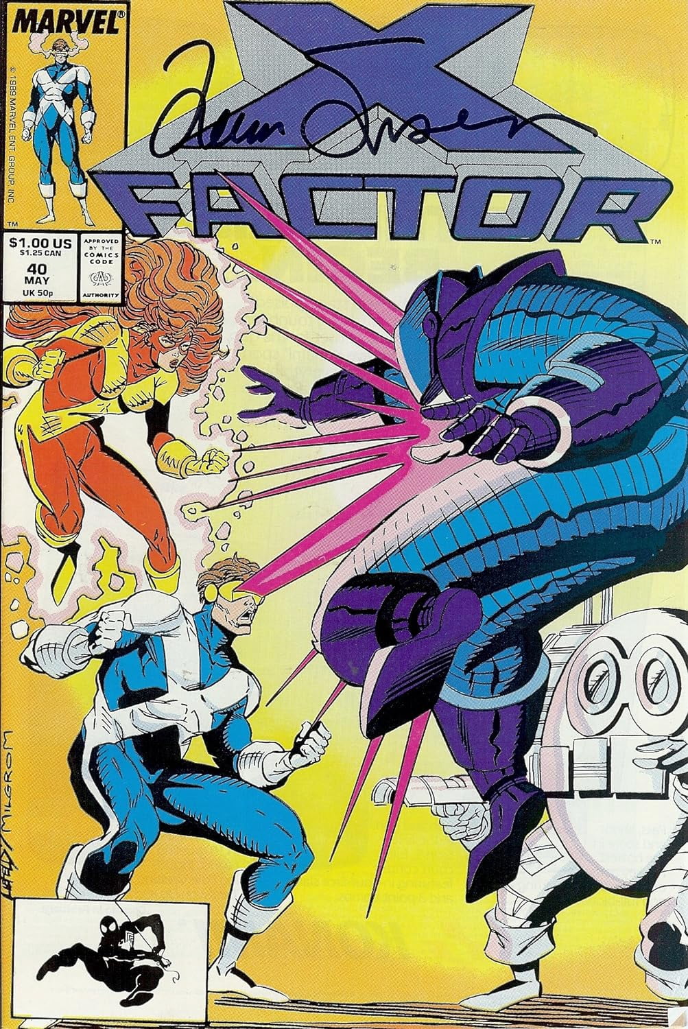 X-Factor #40 VF Signed by Louise Simonson