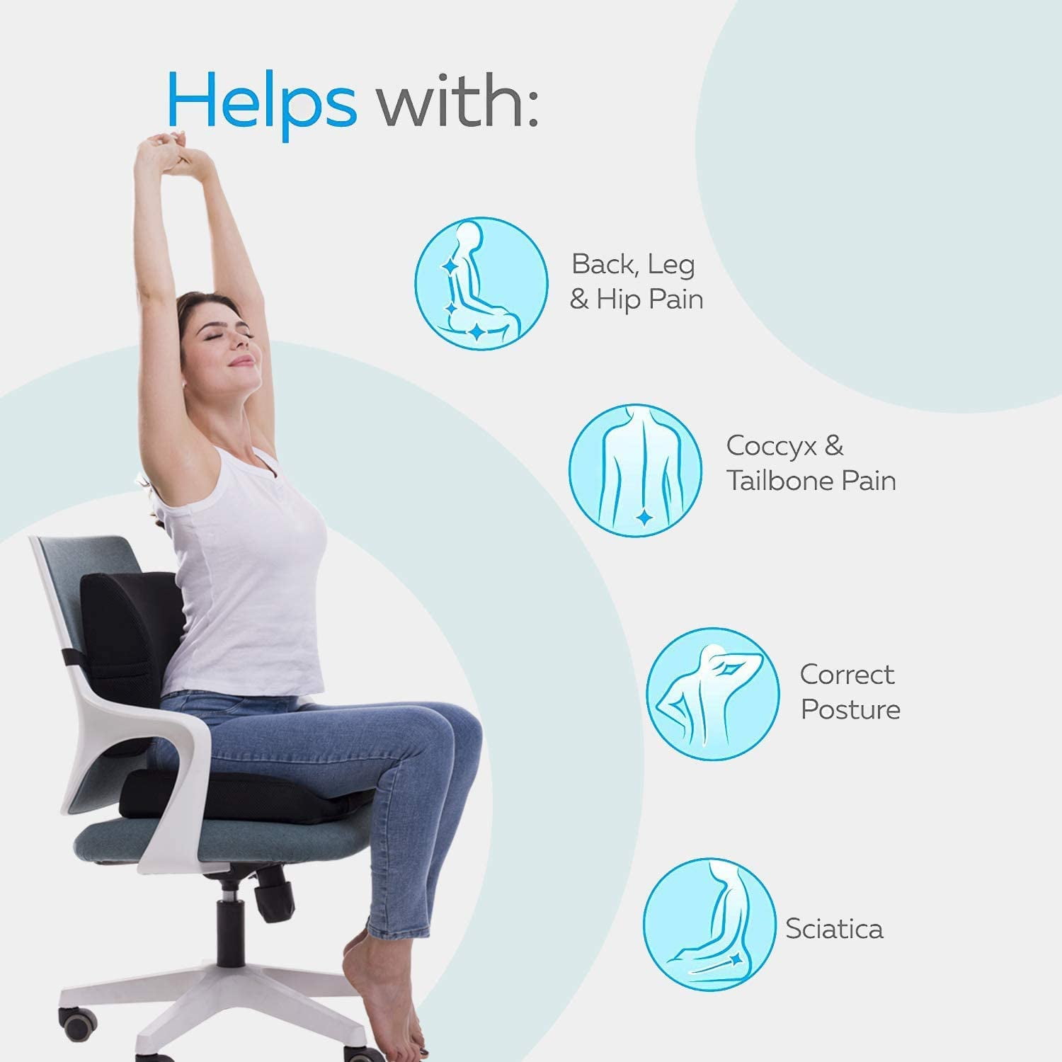 lower back support cushion for office chair