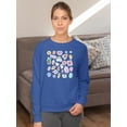 thumbnail image 2 of Cluttered Teen Stickers Sweatshirt Women -Image by Shutterstock, Female XX-Large, 2 of 4
