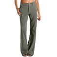 thumbnail image 2 of Womens Twill Pants Dressy Casual High Waisted Chino Pants Button Down Bootcut Straight Leg Work Trousers with Pockets Business Casual Chino Pant for Women Fall Fashion Laides Office Clothes, 2 of 5