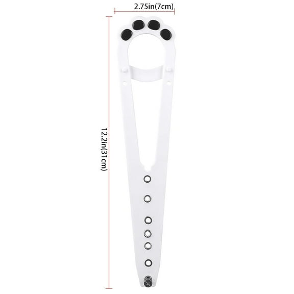 Cat Door Holder Latch - A flexible cat door lock designed to prevent dogs from entering.