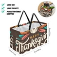 thumbnail image 2 of Thanksgiving Font Large Capacity Reusable Foldable Oxford Cloth Storage Basket: Tote Bag, Laundry Organizer, and Storage Box, 2 of 7