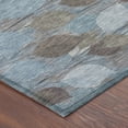 thumbnail image 3 of Addison Rugs Chantille Indoor/Outdoor Transitional Floral Teal Machine Washable Rectangle Rug, 3' x 5', 3 of 8