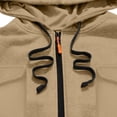 thumbnail image 3 of Men's Lightweight Waterproof Hooded Softshell Rain Jacket Long Windbreaker, 3 of 6