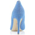 thumbnail image 5 of Sam Edelman Hazel Indigo Stiletto Heeled Slip On Pointed Toe Dress Pumps (Indigo, 9), 5 of 8