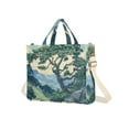 thumbnail image 7 of FORMRS Womens Corduroy Tote Bag Crossbody Shoulder Handbag with Pocket, Retro Tree, 7 of 7