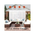 thumbnail image 4 of EastVita Metal Privacy Screen 72 inch H X 47 inch W Outdoor Privacy Screens And Panels Freestanding Decorative Fence For Patio Lawn Garden Deck Balcony Home Outdoor Divider With Stand, 4 of 7