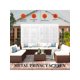thumbnail image 4 of 72-pulgada high x 47-pulgada de anchura metal privacy screen-freestanding decorative fence para patio lawn garden deck balcony outdoor divider con stand, 4 of 7