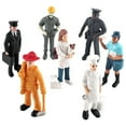 thumbnail image 4 of Zxpjkyu 7pcs Simulation Miniature People Model Baker Police Officer Model DIY Decoration, 4 of 9