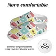 thumbnail image 6 of Fotbe Cute French Bulldog Pattern Women's Fuzzy Curly Fur Memory Foam Loafer Slippers Indoor Outdoor Slippers Winter Home Shoes-40/41, 6 of 7