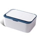 thumbnail image 3 of Caja de almacenamiento de tejidos Reutilizable con tapa de gran capacidad Toalla a prueba de polvo Organizador de toallas Hogar para coches de sala de estar Azul Methold HA012032-01B, 3 of 7