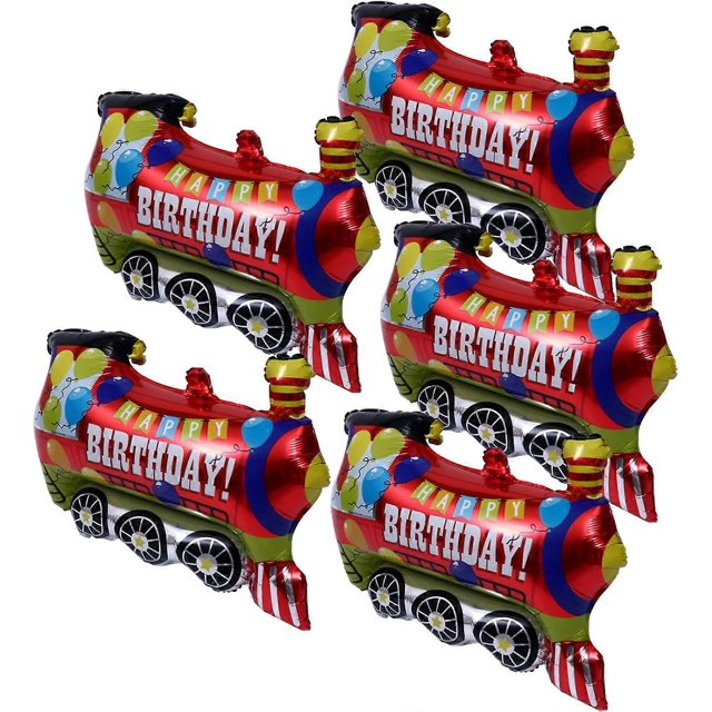 globos de transporte para decoración de coches, tractores, trenes, vehículos, fiestas, dibujos animados, papel de aluminio.