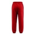 thumbnail image 6 of Delconic Mens Fleece Sweatpants Loose Fit Jogger Pants Plus Size Casual Drawstring Waist Elastic Cuff Lounge Trousers Red 2XL, 6 of 9