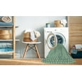 thumbnail image 2 of Ahgly Company Machine Washable Indoor Rectangle Transitional Green Area Rugs, 7' x 10', 2 of 7