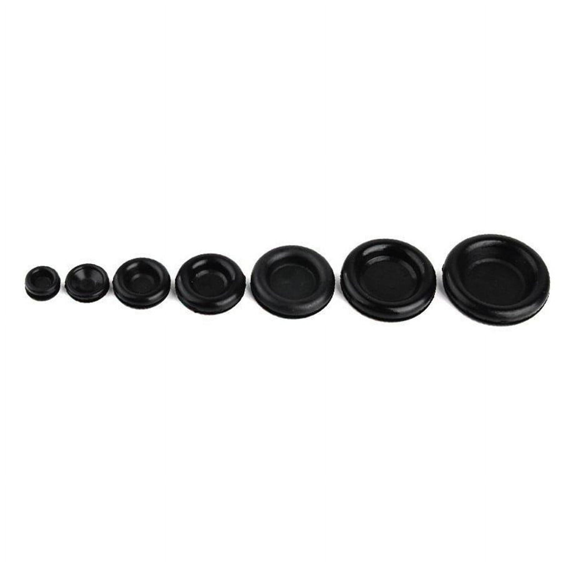 Furulu 170Pcs 7Sizes Rubber Grommet Firewall Hole Plug Set Electrical Wire Gasket Assortment Kit