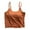 Orange, variant on fatyb Built in Bra Camisole for Women Crop Tank Tops Adjustable Spaghetti Strap Padded Workout Shirts