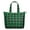 Checkered, variant on Checkered Travel Tote Bag Retro Checkerboard Patterned Weekender Bag with Abstract Plaid Fusion, Rustic Aesthetic, Carry-On Size, for Short Trips