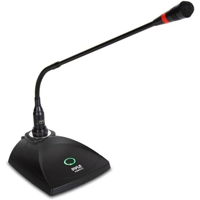 Micrófono de escritorio con cable tipo cuello de cisne Pyle PDMIKC5 negro
