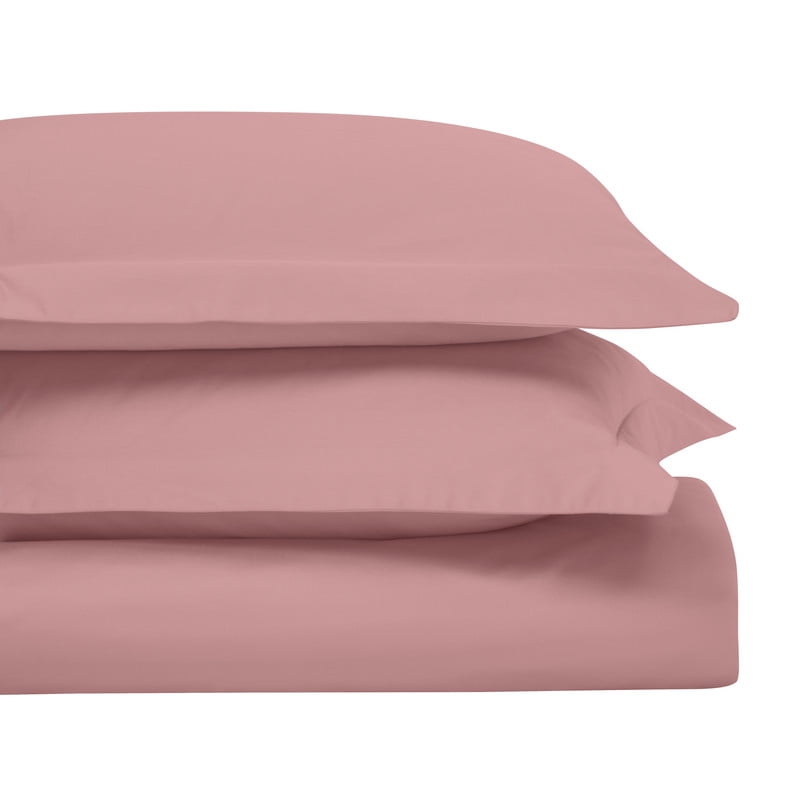 Superior 650 Thread Count Egyptian Cotton Duvet Cover Set, Blush, King/ Cal King