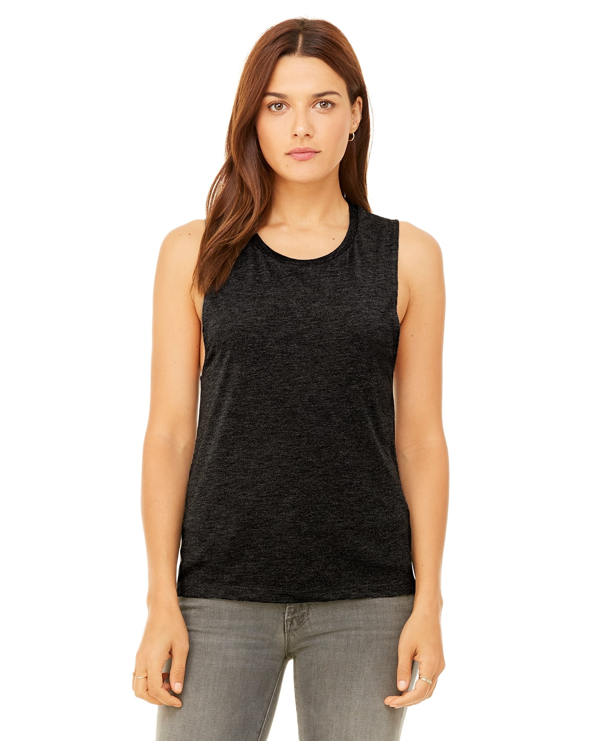 Canvas Ladies' Flowy Scoop Muscle Tank 