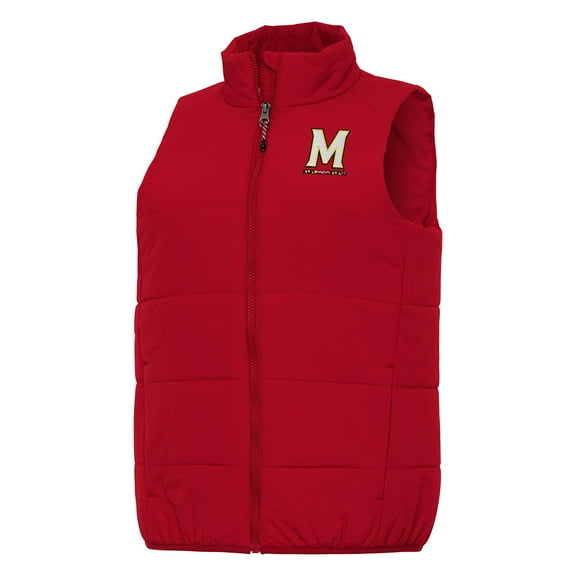 Women's Antigua Red Maryland Terrapins Experience Full-Zip Vest
