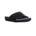 thumbnail image 1 of Womens BareTraps Jodey Slip On Flat Slide Sandals, Black, 1 of 5