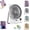1pc-b, variant on Ultra Thin Mini USB Rechargeable Card Fan, 2-in-1 Portable Fan & Phone Stand, 6 Speeds Adjustable Powerful Natural Wind, 180° Tilt Fan with 8H Battery USB-C for Office Bedroom Travel (1pc-b)