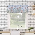 thumbnail image 4 of Kitchen Curtains Valances for Small Windows, Summer Ocean Life Short Curtain Valance for Living Room, Sea Turtles Starfish Seaweed Rod Pocket Blinds Window Printed Drapes 1 Panel 54x18 Inch, 4 of 6