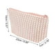 thumbnail image 3 of 1 Pc Bolsa de Maquillaje Trapezoidal para Mujeres para Vacaciones Actividades al Aire Libre Viaje Rosa de Felpa, 3 of 3