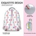 thumbnail image 5 of Chic Cat Themed Backpack for Women & Teens - Waterproof School Bookbag for College & Work - Lightweight Laptop Bag with Multiple Pockets - Trendy Floral Cat Pattern for Everyday, 5 of 6