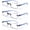 Set 03: Blue 3 Pairs, variant on 3-Pack Rimless Reading Glasses For Women, Lightweight Spring Hinge Readers, Classic Elegant Artistic Eyeglasses UV 400