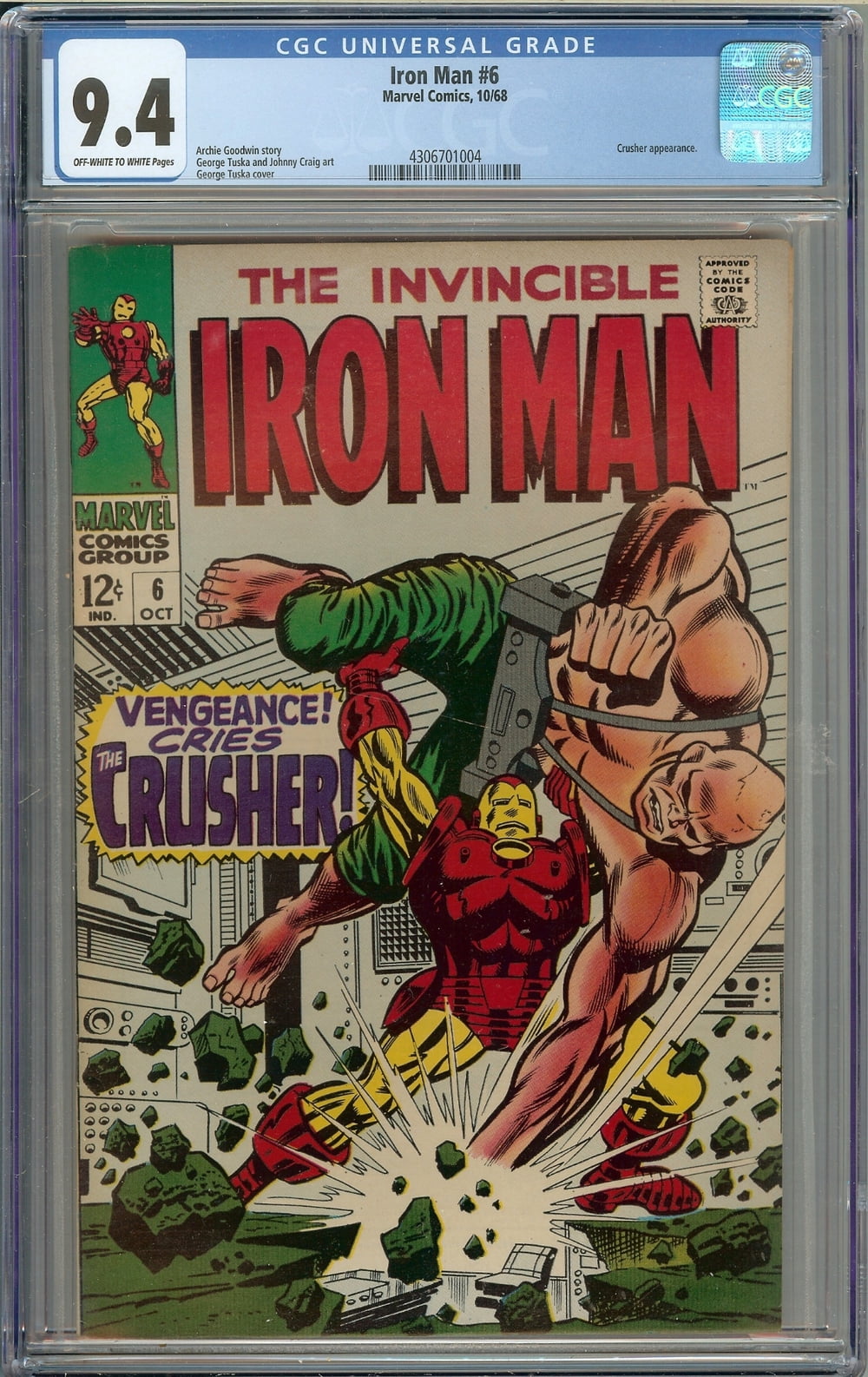 Iron Man #6 - CGC 9.4 Comic Book