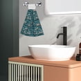 thumbnail image 5 of Gaeub Modern Excavator Print Hand Towels with Hook,Hanging Tie Towels, Coral Velvet Dishtowels, for Bathroom Restroom Home Decor, 5 of 7