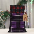 thumbnail image 6 of Color Matching Linen Bundle Mouth Gift Bag Can Be Used For Daily Small Items Purple Buffalo Plaid Check Tartan Scotland_1 Medium, 6 of 8