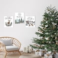 thumbnail image 4 of Winter Christmas Canvas Wall Art:Christmas Tree Forest Pictures Nature Painting Reindeer Prints Snowy Scene Xmas Holiday Decorations Rustic Barn Farmhouse Christmas Wall Decor(Set of 3,12x15 Inch), 4 of 6