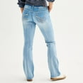 thumbnail image 2 of WallFlower Women's Luscious Curvy Bootcut Mid-Rise Insta Stretch Juniors Jeans (Standard and Plus), 2 of 4