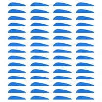 Uxcell Arrow Vanes Arrow Fletching 2" Water Drop Shape TPU for Hunting DIY Shooting(Blue, Pack of 100)
