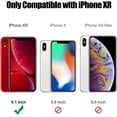 thumbnail image 2 of Entronix Magnetic Hybrid Phone Case Designed For iPhone XR Shockproof Heavy Duty Dual-Layered Cover, Black, 2 of 6