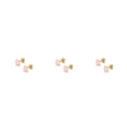 thumbnail image 2 of Minnieouse 2 uds tornillo femenino Mini exquisito corazón temperamento moda encantadores pendientes aniversario joyería rosa Type1 NO1, 2 of 6