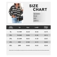 thumbnail image 4 of TIYOMI Plus Size Tops For Women Long Sleeve Blouses Button Down Collar Check Gingham Black Grey Plaid Tee Loose Fit Tunics Fall Winter Casual Shirts XL 14W 16W, 4 of 4