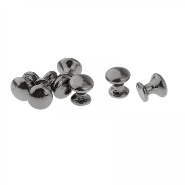 2x8 Uds. Perillas De Puerta De Casa De Muñecas Modelo Metal Micro Paisaje Accesorios Para Casa De Muñecas Negro