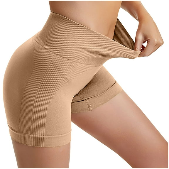 AXXD Yoga Shorts for Women,Yoga Shorts With Pockets for Women,Women Athletic Yoga Casual Stetch Shorts,Solid,High Waist Rise,Butt Lifting,Tummy ControlBeige,L